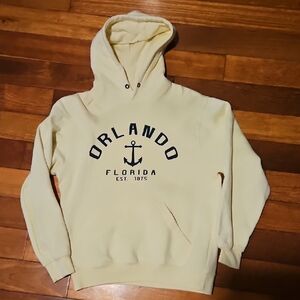 Orlando Florida Anchor Graphic Yellow Hoodie